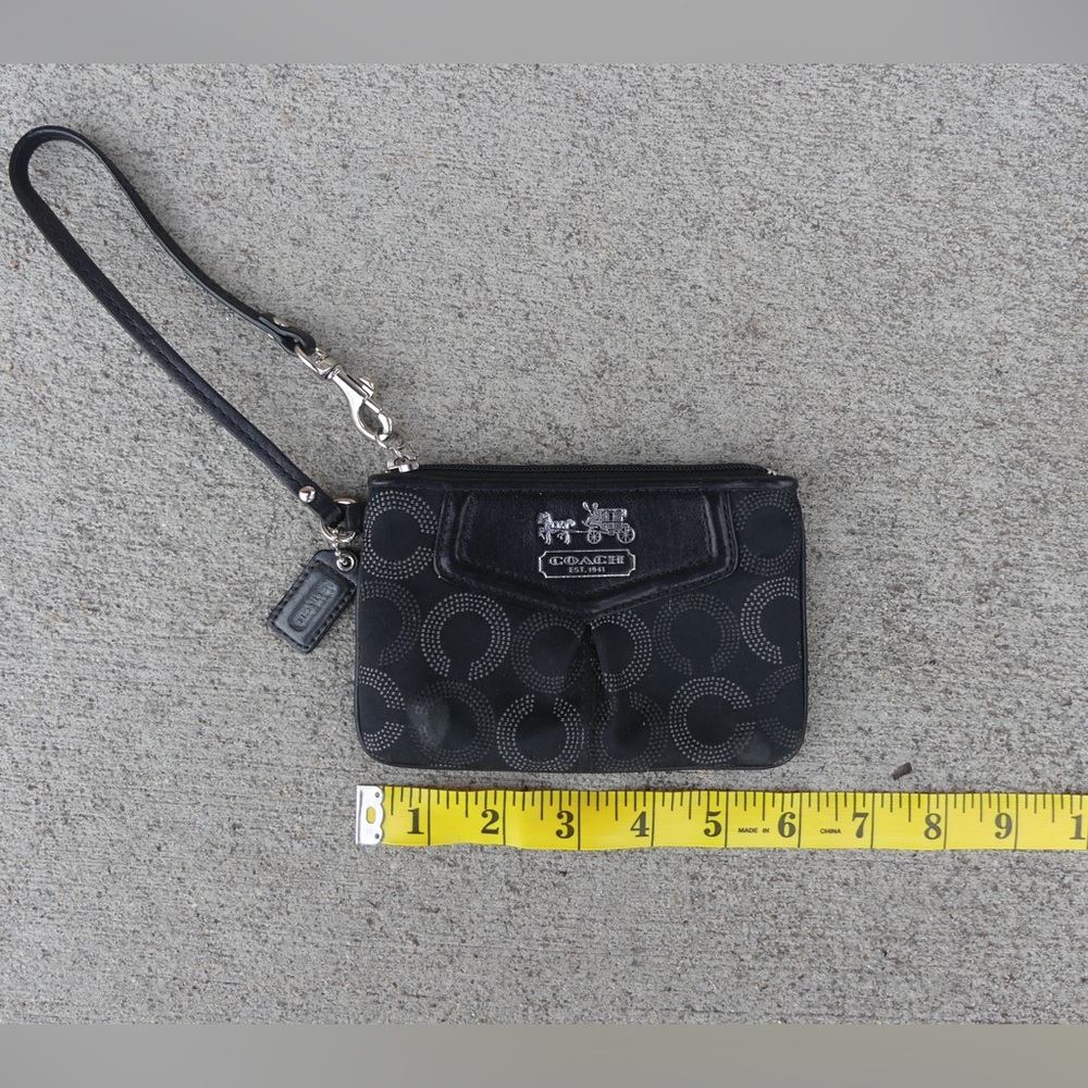 Black Coach Wristlet